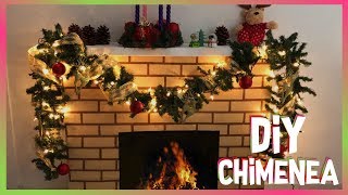 🎄 CHIMENEA de CARTÓN para NAVIDAD PASO a PASO Decoraciones Navideñas  Christmas Decorations [upl. by Havener]