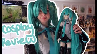 Hatsune Miku Cosplay Review amp Try On Miccostumes [upl. by Mailli]