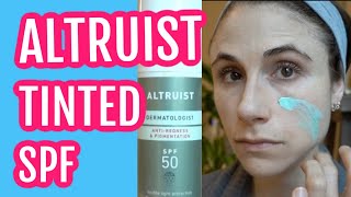 Altruist antiredness and pigmentation tinted sunscreen review Dr Dray [upl. by Sondra728]