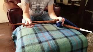 Bagpipes Hakam Din Pakistan small pipes review and modifications [upl. by Davilman]