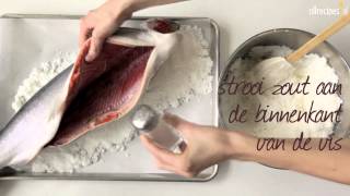 Zalm in zoutkorst  Allrecipesnl [upl. by Hite]