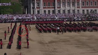 Guardsman collapses during Queens birthday celebrations [upl. by Grider]