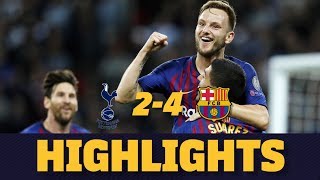 TOTTENHAM 24 BARÇA  Match highlights [upl. by Ettelorahc447]