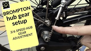 Brompton hub gear setup  Sturmey Archer 3  6  12 speed [upl. by Otrebire710]