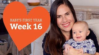 16 Week Old Baby  Your Baby’s Development Week by Week [upl. by Ayekam]