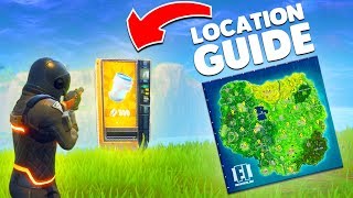 ALL VENDING MACHINE LOCATIONS  Fortnite Battle Royale [upl. by Anihsit]