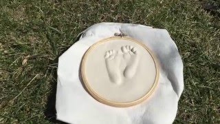 Baby footprint and handprint molds [upl. by Oconnor]