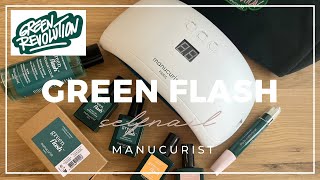 【nails】manucurist green flash gel polish｜ 初心者によるセルフジェルネイル💅 [upl. by Anaujd]