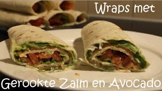 Wraps met Gerookte Zalm en Avocado [upl. by Yojal]