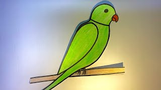 How to draw a Parrot step by step  Easy Parrot Drawing [upl. by Sidonius]