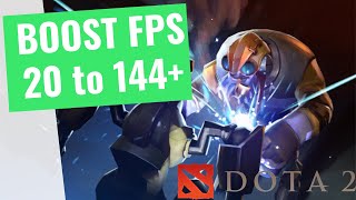 2021 Dota 2  How to BOOST FPS and Increase Performance  DX vs Vulkan [upl. by Greenlee]