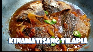 Kinamatisang Tilapia Recipe  Fish with Tomatoes  Lutong Pinoy [upl. by Nuhs]