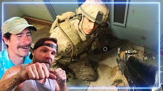 Marines React to HUNTING PARTY from Call of Duty Modern Warfare [upl. by Duffy734]