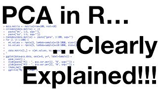 StatQuest PCA in R [upl. by Sadira]