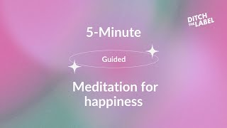 5Minute Guided Meditation for Happiness [upl. by Gore]