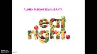 Alimentazione equilibrata [upl. by Ithnan]