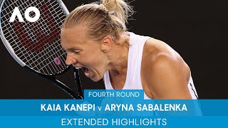 Kaia Kanepi v Aryna Sabalenka Extended Highlights 4R  Australian Open 2022 [upl. by Einattirb]