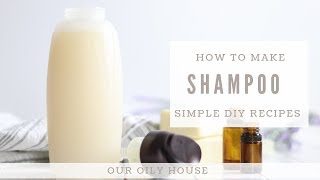 How to Make All Natural Shampoo  Simple Recipe using Essential Oils [upl. by Ewall]