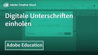 Digitale Unterschriften mit Adobe Sign  Adobe DE [upl. by Ellehcam713]