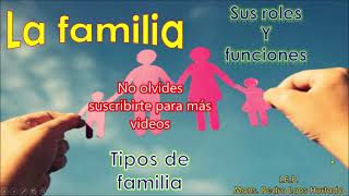 LA FAMILIA sus funciones roles y tipos [upl. by Matthei176]