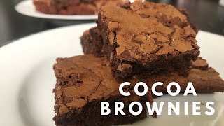 Best Fudgy Cocoa Brownies  Simple Dessert Recipe [upl. by Leda]