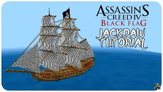 Minecraft Tutorial How to Make an Pirate Ship AC IV Jackdaw Minecraft Pirate Ship Tutorial [upl. by Xet]