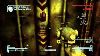 Fallout New Vegas Vault 34 Guide Armory Room [upl. by Adnuhsed]