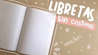 Haz una libreta SIN COSTURAS  ideal para bullet journal  reciclada ✨ [upl. by Ard]