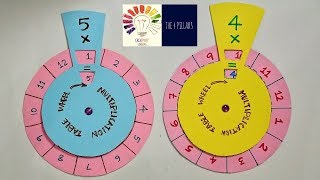 Maths Working Model  Maths Game For Students  Multiplication Table Wheel Math TLM  The4Pillars [upl. by Martguerita]