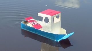 How to Make a Simple Pop Pop Boat [upl. by Burrell]