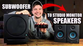 HOW TO Connect a Subwoofer To Studio Monitors  Audio Interface  Does Your Setup Need a Sub [upl. by Kean]