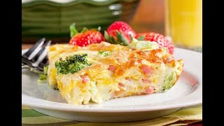 Broccoli and Ham Quiche [upl. by Nahallac]