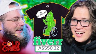 Paying the MOST EXPENSIVE Designers on Fiverr to Make Dumb Shirts Then Selling Them [upl. by Rawden]