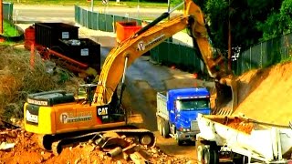 Excavators and Dumptrucks at work quotRaw Soundquot 35mins [upl. by Freyah]