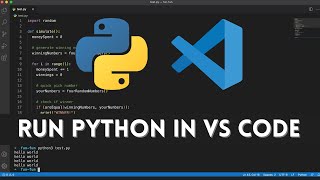 How to Run Python in VS Code [upl. by Naira42]