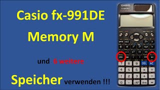 Memory Funktionen auf dem Casio fx991  Mathematik  Der universelle Taschenrechner für die Schule [upl. by Karita]