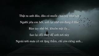 Lyrics Thất Tình Trịnh Đình Quang [upl. by Anar]