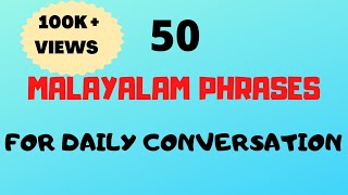 50 Malayalam Phrases amp words for Daily ConversationFluent in MalayalamMalayalam words [upl. by Greggory]