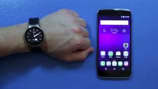 ALCATEL ONETOUCH Watch  How To Pair with Smartphone Using Bluetooth [upl. by Ahsenauq289]