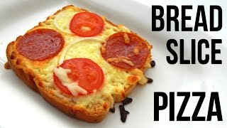 How to make Bread Slice Pizza at home  Inspire To Cook [upl. by Yorke]