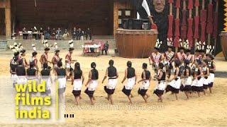 Folk dance performed by Angami Naga tribe Nagaland [upl. by Maxentia543]