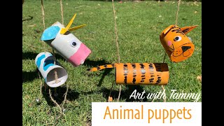 DIY Tube Puppets Marionettes with Tammy [upl. by Aiepoissac]