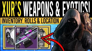 Destiny 2 XURS NEW WEAPONS amp FACTION ARMOR 26th January Xur Inventory  Armor Loot amp Location [upl. by Dolora]