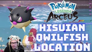 Hisuian Qwilfish Location in Pokemon Legends Arceus [upl. by Avalsorim]