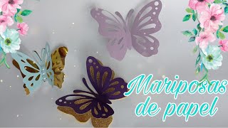 COMO HACER MARIPOSAS DE PAPEL [upl. by Resiak885]