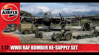 WWII RAF Bomber Resupply Set Airfix 172 scale model kit [upl. by Cosenza]