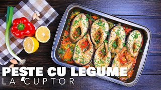 Peste cu legume la cuptor  Somon cu legume [upl. by Main491]