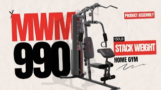 Marcy 150lb Stack Weight Home Gym MWM990 Assembly Help Video [upl. by Afira]