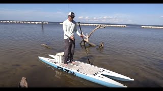 L2FISH PADDLE BOARD REVIEW Catamaran SUP [upl. by Anahsahs]