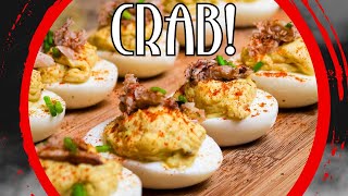 Crab Deviled Eggs  Step By Step Recipe [upl. by Kristie700]